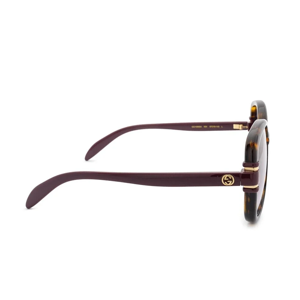 NWT Gucci GG1068SA-004-57 Havana Ivori Square 57mm Sunglasses